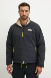 Columbia geaca cu doua fete Wallowa Panorama Reversible barbati, culoarea albastru marin, de tranzitie, 2090781