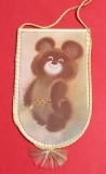 Fanion Sportiv - Mascota Ursuletul &quot;MISHA&quot; - Olimpiada MOSCOVA 1980