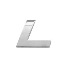 Ornament Auto 3D Litera L 26 MM Cromat
