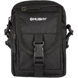 Borseta Unisex Husky Malla 1 Black, 1L, 15.5x12x5.5cm, Nylon Ripstop, Impermeabila, Curea Ajustabila, Buzunar Organizator