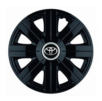 Set 4 Capace Roti, potrivite jantelor de R16, pentru Toyota, model Cosmos Negru foto