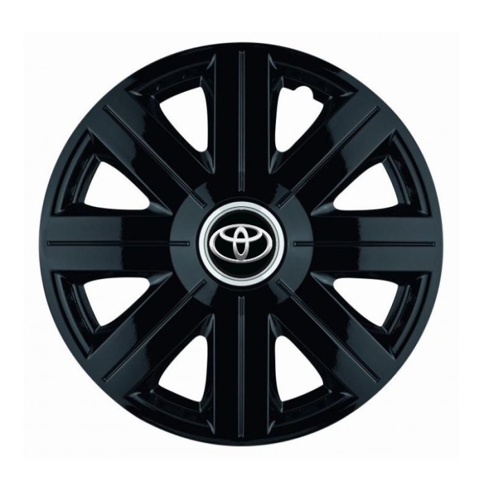 Set 4 Capace Roti, potrivite jantelor de R16, pentru Toyota, model Cosmos Negru