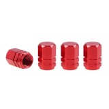 Set capacele auto pentru ventil hexagon rosu 4 buc AM02238.