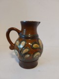 Vas ceramic, vaza, carafa Strehla GDR, anii 60, Mid-Century Design
