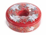 Cumpara ieftin Cutie Craciun Decorer Metal Multicolor &Oslash; 15 cm x 4,5 H