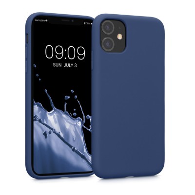 Husa Kwmobile pentru Apple iPhone 11, Silicon, Albastru, 50791.116 foto