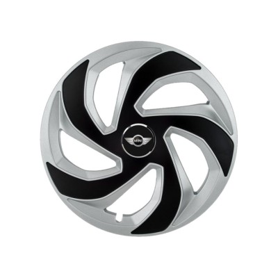 Set 4 capace roti Rex Gri-Negru R16 Compatibil Cu Mini Cooper foto