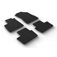 Set covorase auto din cauciuc Renault Austral Mhev SUV 07.2022- (Automatic), Negru, Gledring, 4 buc. foto