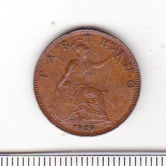 bnk mnd Marea Britanie Anglia farthing 1929