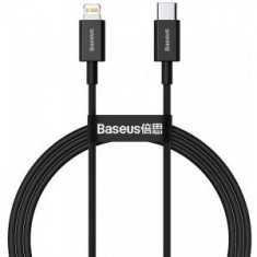 Cablu alimentare si date Baseus Superior, Fast Charging Data Cable pt. smartphone, USB Type-C la Lightning Iphone PD 20W, 1m, negru