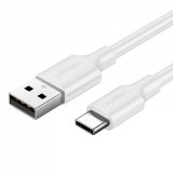 Cablu Date si Incarcare USB-A - USB-C UGREEN US287, 60W, 0.25m, Alb