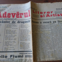 Ziar - Adevarul Literar si Artistic 1929