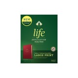 NLT Life Application Study Bible, Third Edition, Large Print (Red Letter, Leatherlike, Berry, Indexed)
