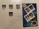 Sri lanka timbre spatiu cosmos apollo aselenizare nestampilate MNH, Nestampilat