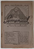 SEMENICUL , REVISTA CULTURALA , APARUTA LA LUGOJ , ANUL II , No- 11 -12 , 1 DECEMBRIE 1929