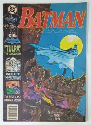 BATMAN MAGAZINE , No. 42 , 1991 , REVISTA DE BENZI DESENATE CU TEXT IN LIMBA ENGLEZA foto