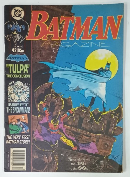 BATMAN MAGAZINE , No. 42 , 1991 , REVISTA DE BENZI DESENATE CU TEXT IN LIMBA ENGLEZA