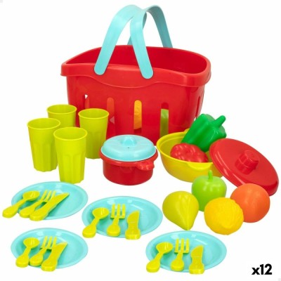 Set de Alimente de Jucărie Colorbaby Menaj și ustensile de bucătărie 36 Piese (12 Unități) foto