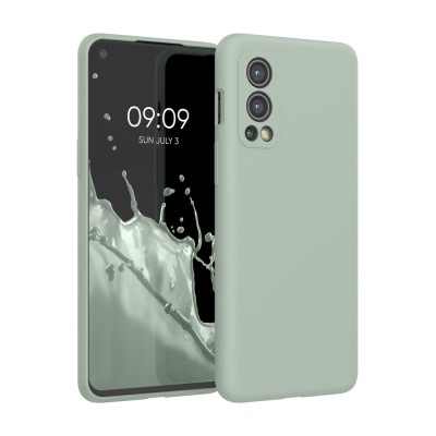Husa Kwmobile pentru OnePlus Nord 2 5G, Silicon, Verde, 56070.172 foto