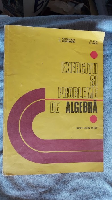 EXERCITII SI PROBLEME DE ALGEBRA CLASA A IX -XII NASTASESCU NITA JOITA