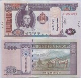 !!! MONGOLIA - 100 TUGRIK 2020 - P NEW - UNC / CU SEMNE PTR. ORBI &amp; SEMN. NOUA