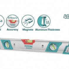 TOTAL - NIVELA MAGNETICA CU BULA - 40CM (INDUSTRIAL) PowerTool TopQuality