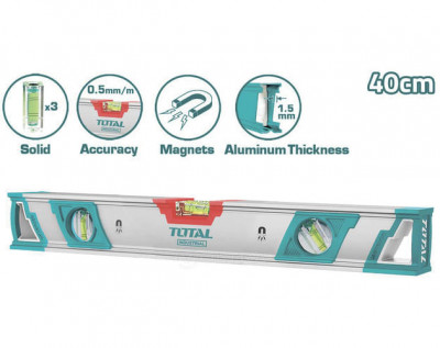 TOTAL - NIVELA MAGNETICA CU BULA - 40CM (INDUSTRIAL) PowerTool TopQuality foto