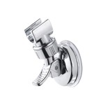 Suport pentru Para de dus Ventoo&reg;, prindere cu ventuza, reglabil, din plastic, Argintiu
