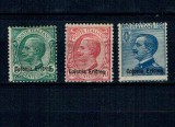 Eritrea Italiana 1908/1909 - Mi.No. 33-35 nestampilate, cu sarniere