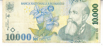 M1 - Bancnota Romania 34 - 10000 lei - emisiune 1999 foto