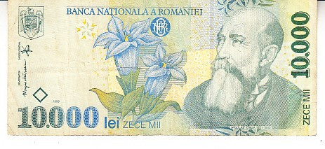 M1 - Bancnota Romania 34 - 10000 lei - emisiune 1999