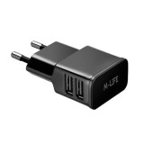 INCARCATOR RETEA 2 X USB 2A MAX (1A+2A) M-LIFE