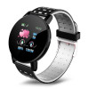 Ceas Smartwatch Techstar&reg; 119 Gri, 1.3 inch IPS, Monitorizare Cardiaca, Tensiune. Oxigenare, Sedentary, Bluetooth, IP65