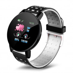 Resigilat Ceas Smartwatch Techstar® 119 Gri, 1.3 inch IPS, Monitorizare Cardiaca, Tensiune. Oxigenare, Sedentary, Bluetooth, IP65