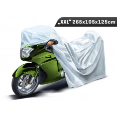 Husa Moto Exterior Marimea &amp;quot;XXL&amp;quot; 265x105x125 Cm, 3 Straturi, Reflectoare Carmotion 86381