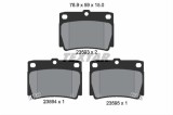 Set placute frana TEXTAR 2359301