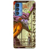 Husa compatibila cu Motorola Moto G22 model Eva 01 Evangelion, Silicon, TPU, Viceversa, Transparent, Carcasa