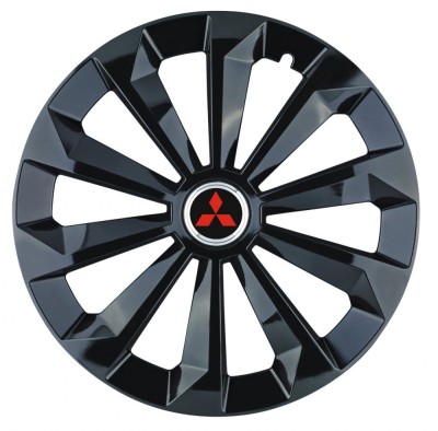 Set 4 capace roti Fame Negru R15 pentru gama auto Mitsubishi foto