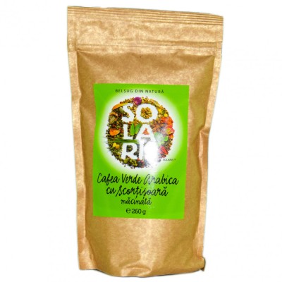 Cafea verde arabica macinata cu scortisoara 260g solaris foto