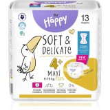 BELLA Baby Happy Soft&amp;Delicate scutece de unică folosință cu canale Maxi Plus 9-15 kg 13 buc