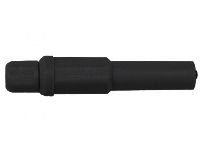 Conector banană 4mm 20A 1kV negru nichelat foto