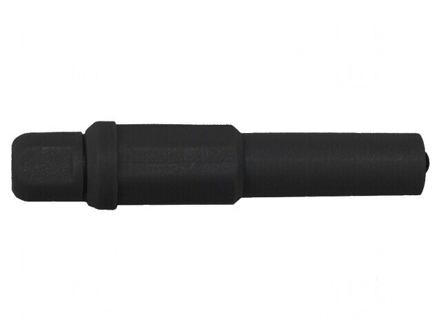 Conector banană 4mm 20A 1kV negru nichelat