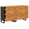 Bufet 2 buc. 60 x 33 x 75 cm Lemn de mango solid Maro - 2