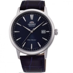Orient Ceas Contemporary Barbatesc 42mm Automat cu Curea Din Piele Albastră