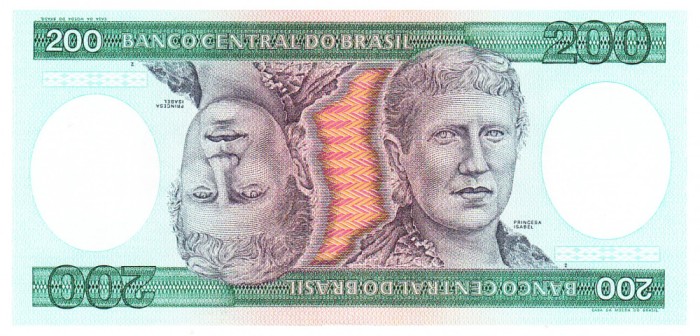 Brazilia 200 Cruzeiros 1981-84 P-199b UNC