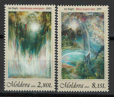 Moldova 2023 Mi 1231/32 MNH - Eminesciana plastica foto