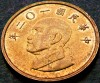 Moneda exotica 1 NEW DOLLAR - TAIWAN, anul 2013 *cod 3646 = A.UNC, Europa