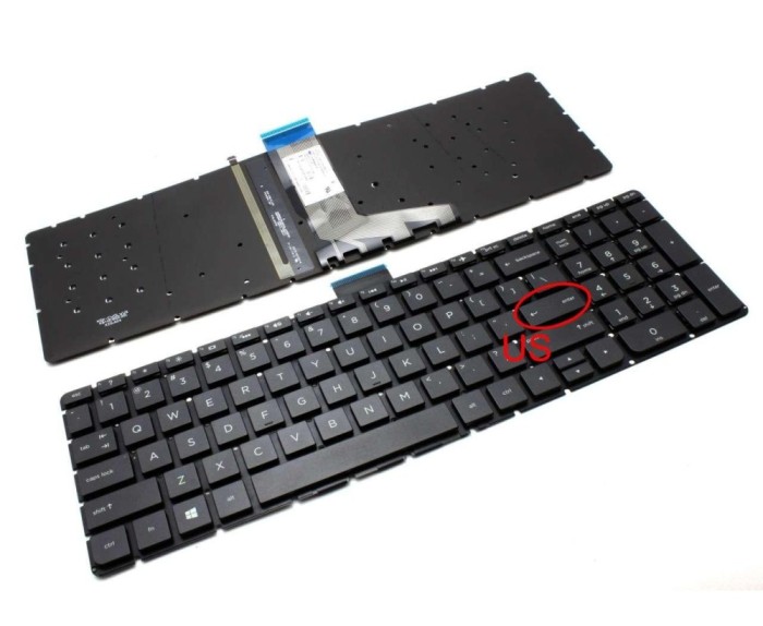 Tastatura HP Envy M6 W100 X360 iluminata layout US fara rama enter mic, Envy X360 M6-W iluminata layout US