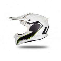 MBS Casca motocross/enduro Ufo Plast Intrepid, alb/negru, mat, XL, Cod Produs: HE174XL