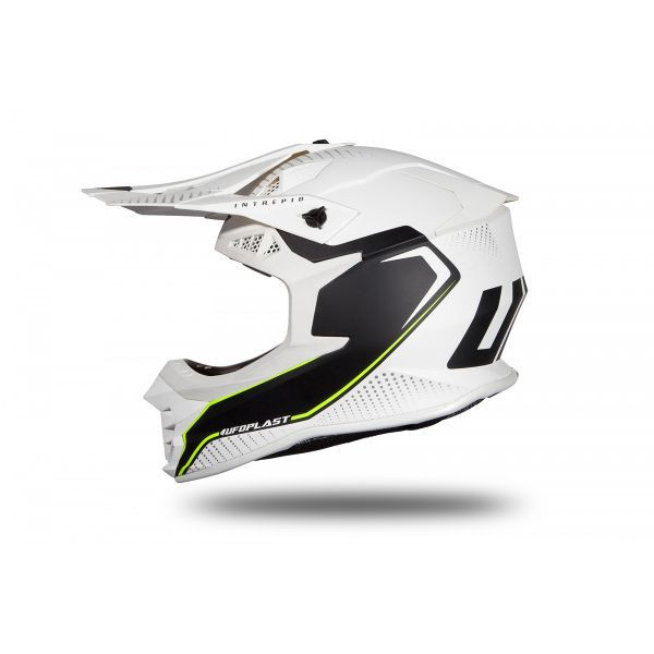 MBS Casca motocross/enduro Ufo Plast Intrepid, alb/negru, mat, L, Cod Produs: HE174L